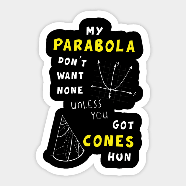 My Parabola Sticker by hereticwear